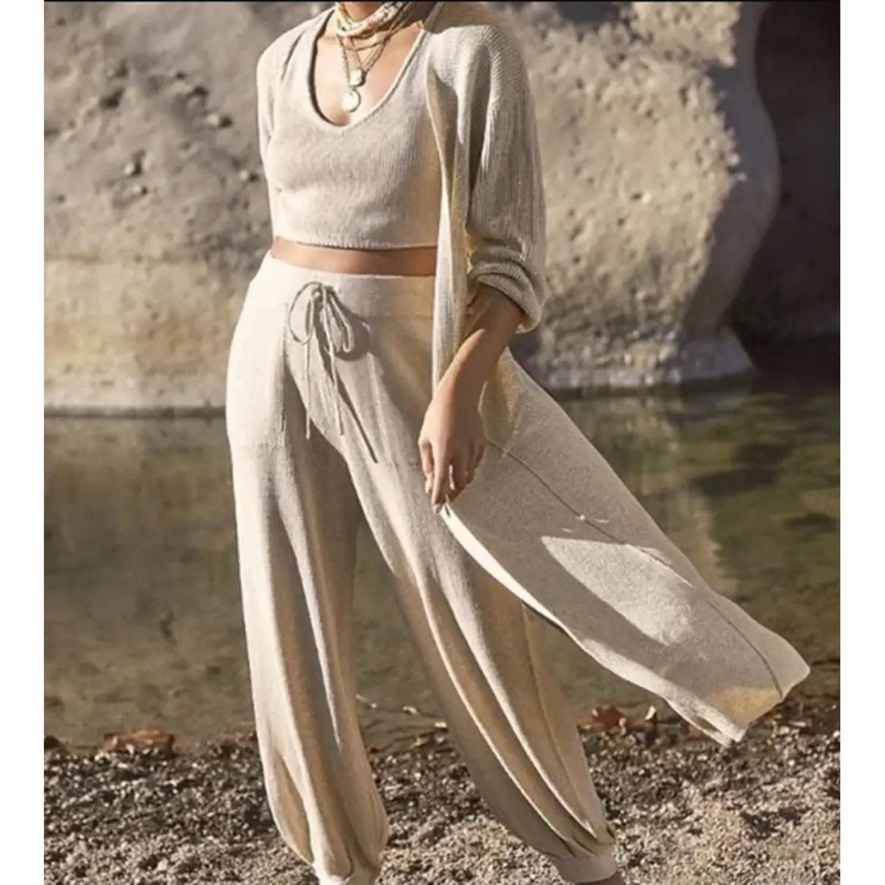 Free People Beach Living in This Sweater Long Duster Cardigan Size Small
